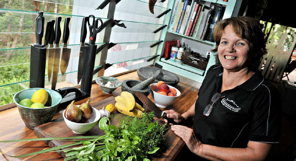 Jan Daniels, of Jan@Home Cooking Classes in Buderim, gears up for an influx of culinary students. Jan Daniels, of Jan@Home Cooking Classes in Buderim, gears up for an influx of culinary students.